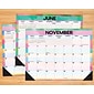 2024 Willow Creek Watercolor Stripes 22" x 17" Monthly Desk or Wall Calendar, Multicolor (38789)