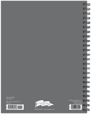 2024 Willow Creek Press Charcoal 6.5" x 8.5" Softcover Weekly Planner (39793)