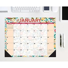 2024 Willow Creek Spring Floral 22 x 17 Monthly Desk or Wall Calendar, Multicolor (38765)