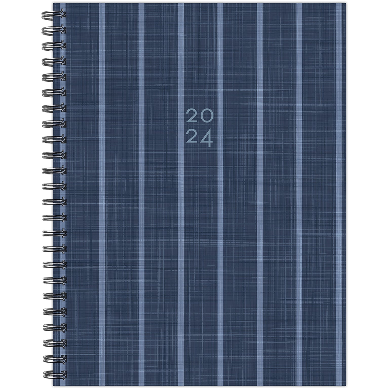 2024 Willow Creek Press Denim Stripe 6.5 x 8.5 Softcover Weekly Planner (39816)