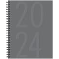 2024 Willow Creek Press Charcoal 6.5 x 8.5 Softcover Weekly Planner (39793)