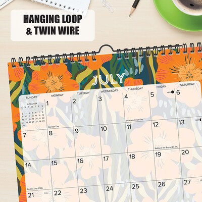 2024 Willow Creek Marigold 12" x 12" Monthly Wall Calendar, Multicolor (39281)