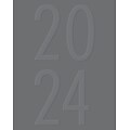 2024 Willow Creek Press Charcoal 7.5 x 9.5 Booklet Monthly Planner (39151)