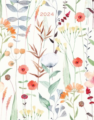 2024 Willow Creek Press Botanical Bliss 7.5 x 9.5 Booklet Monthly Planner (39144)