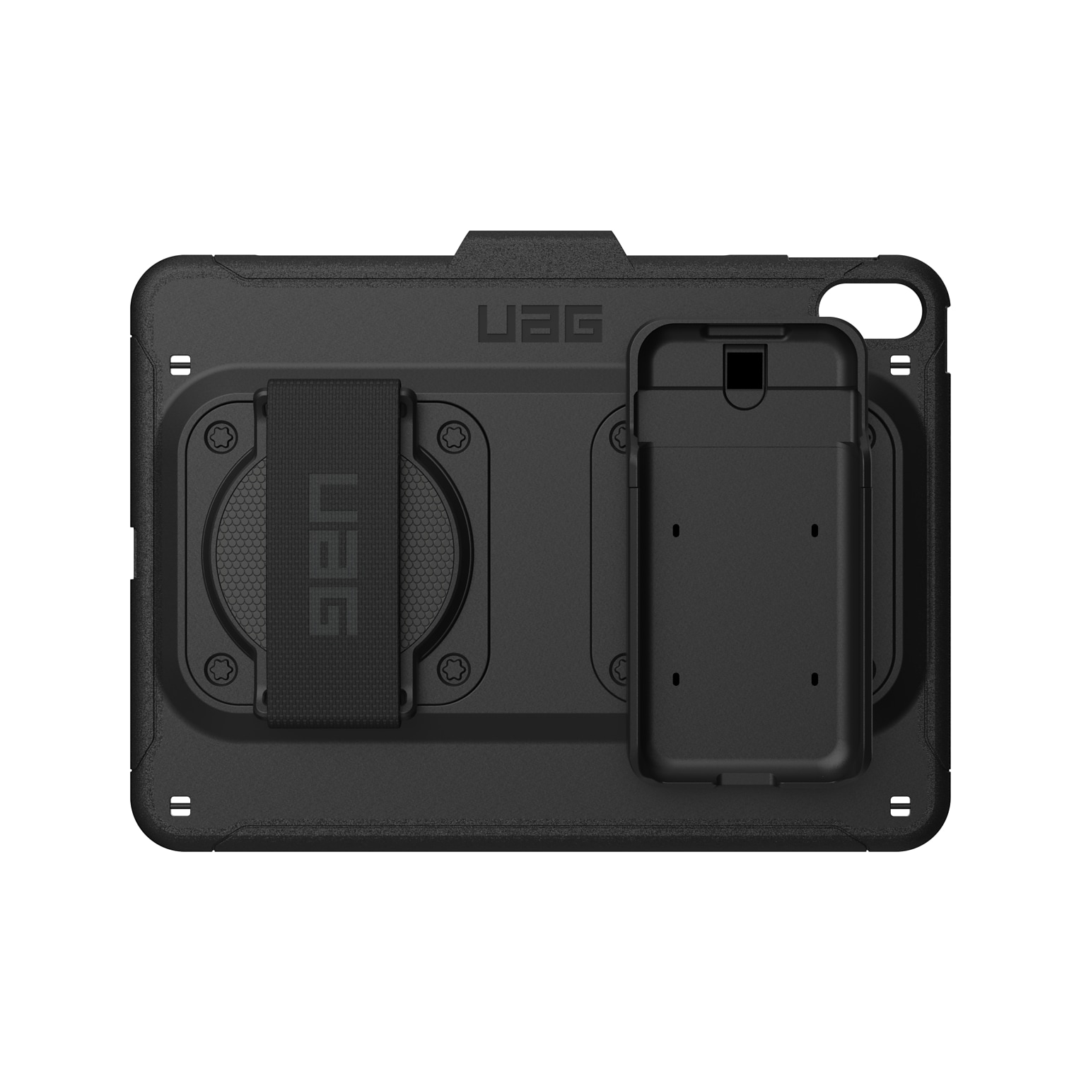 UAG Rugged iPad 10.9 10th Gen MPOS Case w/ Hand & Shoulder Strap, Black (124109BM4040)