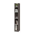 Bestar® Small Space 10 Storage Tower in Bark Gray and White