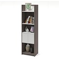 Bestar® Small Space 20 Storage Tower in Bark Gray and White