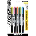 Zebra Zebrite Stick Highlighters,  Chisel Tip, Assorted, 5/Pack (ZEB75005)