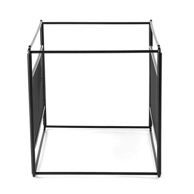 Mind Reader Metal Mesh Hanging Folder File Organizer, Black (BOXFILE-BLK)