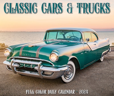 2024 Willow Creek Classic Cars & Trucks 6" x 5.5" Daily Day-to-Day Calendar, Multicolor (36266)