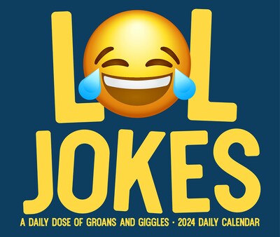 2024 Willow Creek Press LOL Jokes 2024 Box Calendar Daily Desk 5.5" x 6" (38710)