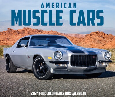 2024 Willow Creek American Muscle Cars 6" x 5.5" Daily Day-to-Day Calendar, Multicolor (36129)