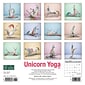2024 Willow Creek Unicorn Yoga 7" x 7" Monthly Wall Calendar, Multicolor (36976)