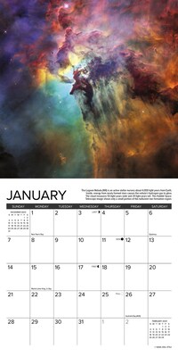 2024 Willow Creek Astronomy 7" x 7" Monthly Wall Calendar, Multicolor (36662)