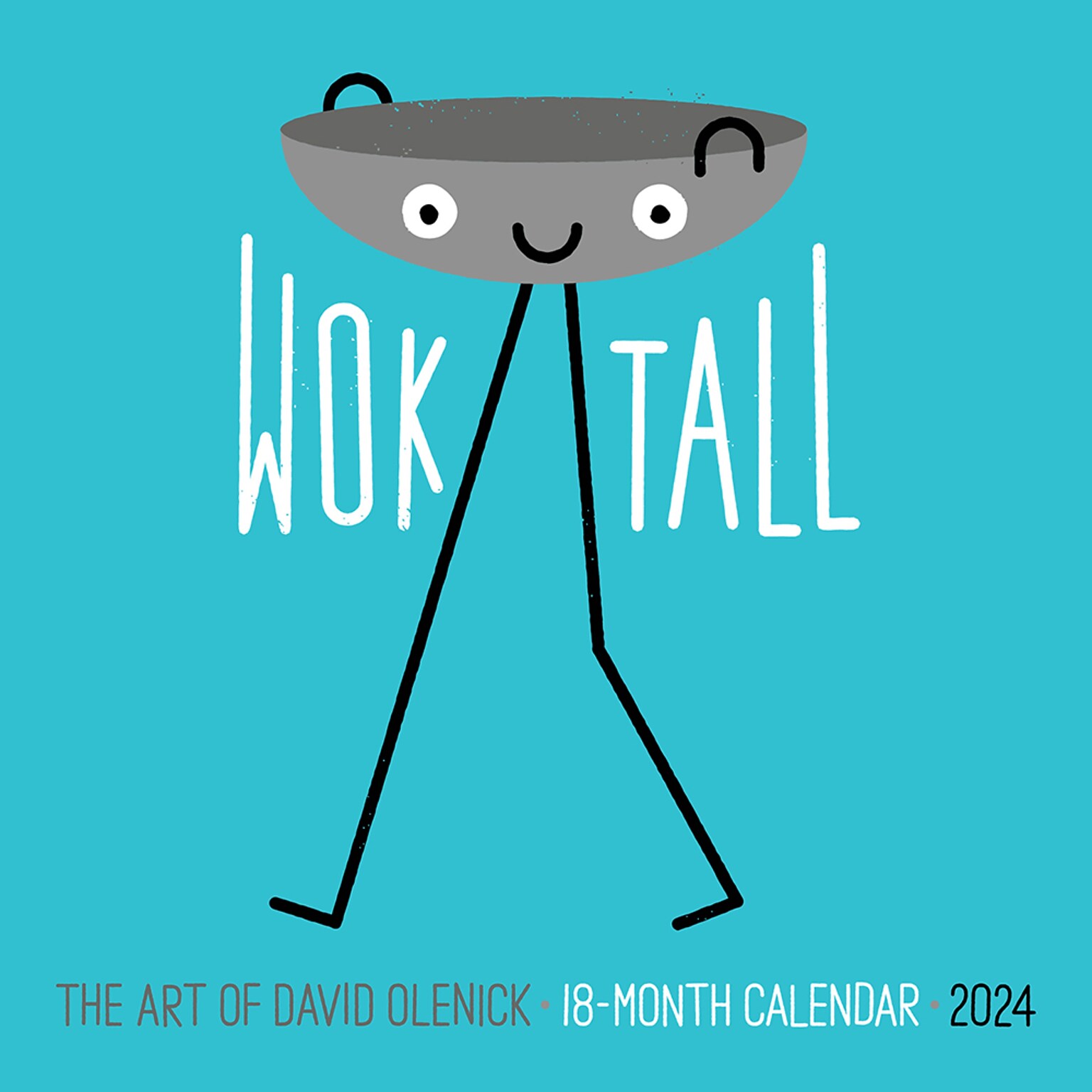 2024 Willow Creek The Art of David Olenick Puns 7" x 7" Monthly Wall