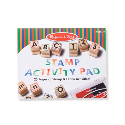 Wooden ABC Activity Stamp Set with My First Daily Magnetic Calendar, Multicolored (30118-9253-KIT)