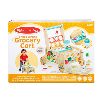 Mattel Blues Clues & You Wooden Birthday Party Play Set with Wooden Shape Sorting Grocery Cart, Multicolored (33018-30732-KIT)