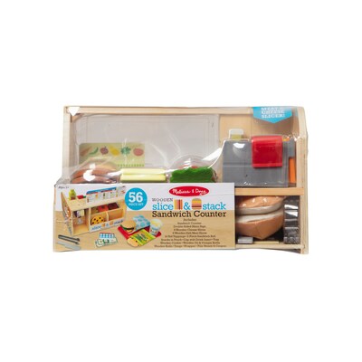 Melissa & Doug Blues Clues & You Wooden Birthday Party Play Set with Slice & Stack Sandwich Counter (33018-31650-KIT)