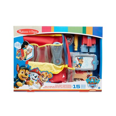 Melissa & Doug PAW Patrol Pup Pack Set: Backpack Role Play Set and Rescue Mission Wooden Dashboard