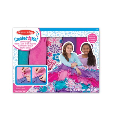 Melissa & Doug Dress-Up Shoes, Role Play Collection with Created by Me, Flower Fleece Quilt (8544-8561-KIT)