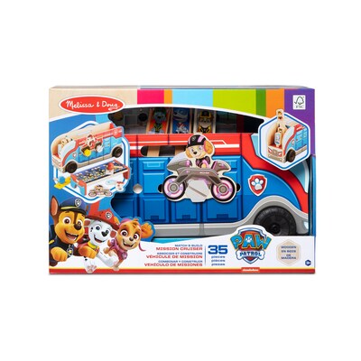 Shape-Sorting Dump Truck with Paw Patrol 2 Match & Build Mission Cruiser, Multicolored (9397-33333-KIT)
