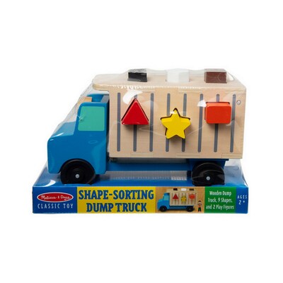 Melissa & Doug Shape-Sorting Dump Truck with Take-Along Show-Horse Stable, Multicolored (9397-3744-KIT)