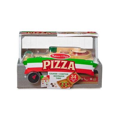 Top & Bake Wooden Pizza Counter Wooden Play Food, 9465