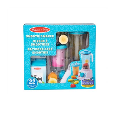 Melissa & Doug Top & Bake Pizza Counter with Smoothie Maker Blender Set (9465-9841-KIT)