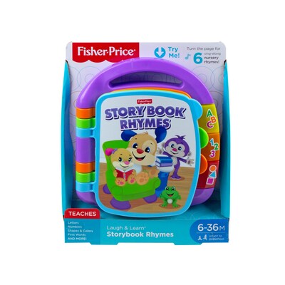 Fisher-Price Laugh & Learn Storybook Rhymes with Music Player, Multicolored (CDH24-FGW16-KIT)