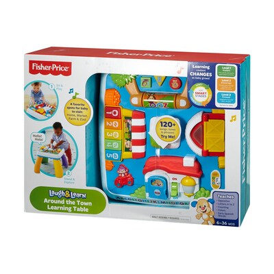 Fisher-Price Laugh & Learn Game & Learn Controller Fisher-Price with Around the Town Learning Table