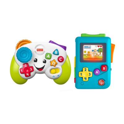 Fisher-Price Laugh & Learn Set: Game & Learn Controller and Lil' Gamer, Multicolored (FNT06-GTJ65-KIT)