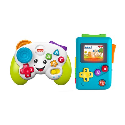 Fisher-Price Laugh & Learn Set: Game & Learn Controller and Lil Gamer, Multicolored (FNT06-GTJ65-KIT)