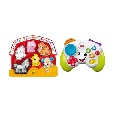 Fisher-Price Laugh & Learn Farm Animal Puzzle with Game & Learn Controller