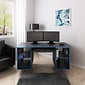 Whalen Emergent Gaming 60"W Computer Desk, Black (SPUS-EGDB)