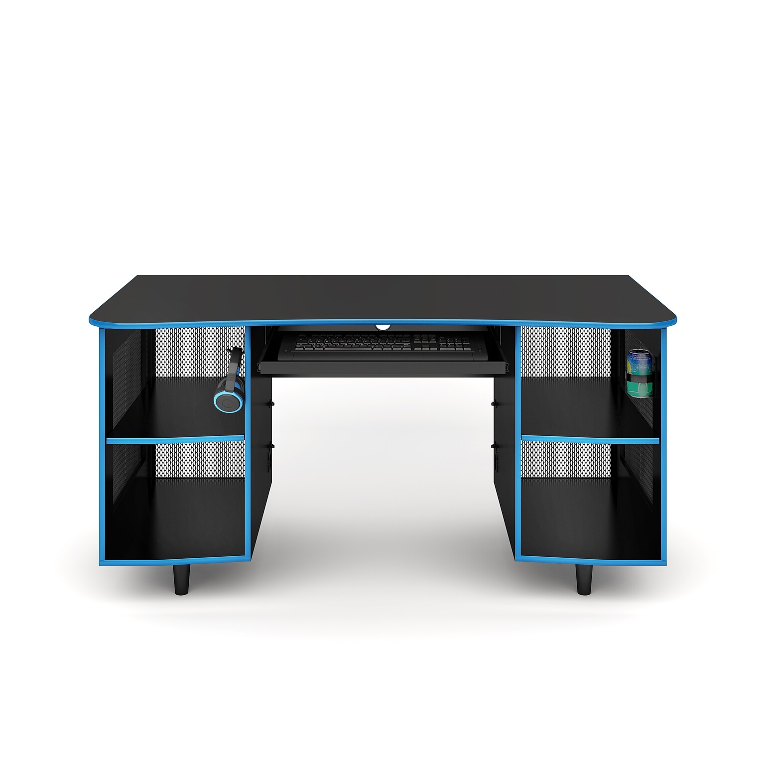 Whalen Emergent Gaming 60W Computer Desk, Black (SPUS-EGDB)