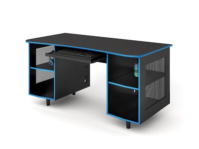 Whalen Emergent Gaming 60"W Computer Desk, Black (SPUS-EGDB)