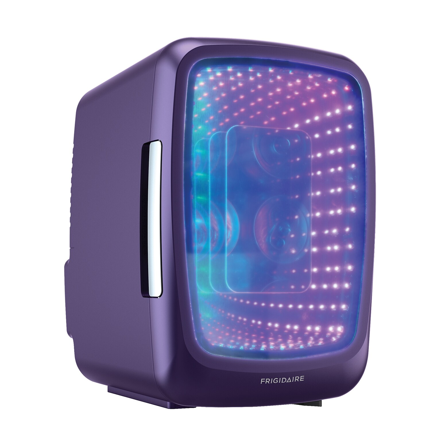 Frigidaire EFMIS179 Retro 6-Can Gaming Light-up Portable Beverage Mini Fridge, Purplehaze