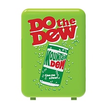 Mountain Dew MIS151MD 6-Can Portable Mini Fridge, Red & Green