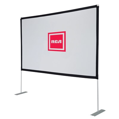 RCA 100 Portable Indoor/Outdoor Projector Screen, White (RPJ144 )