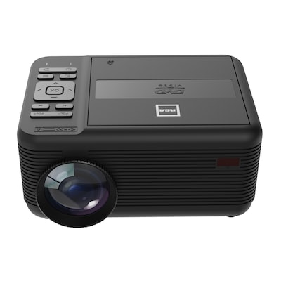RCA Wireless Bluetooth 480p LCD Compact Projector with Built-in DVD Player, 100" Foldup Screen & Remote, Black (RPJ241-COMBO)
