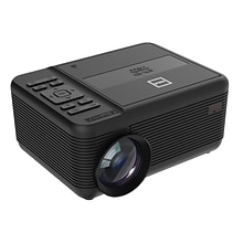 RCA Wireless Bluetooth 480p LCD Compact Projector with Built-in DVD Player, 100 Foldup Screen & Rem