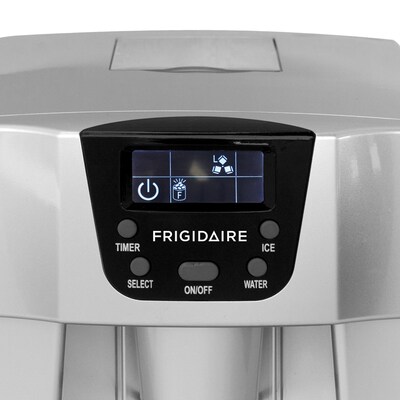 Frigidaire Compact Countertop Ice Maker and Water Dispenser, Silver (EFIC227-SILVER)