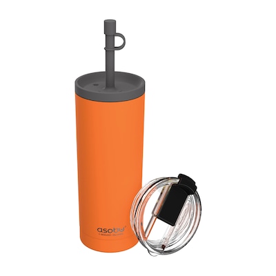 ASOBU Super Sippy Insulated Coffee Tumbler, 20 oz., Orange (NA-ICT200)
