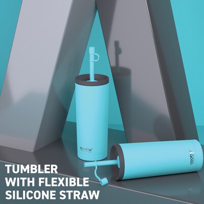ASOBU Super Sippy Insulated Coffee Tumbler, 20 oz., Teal (NA-ICT200)