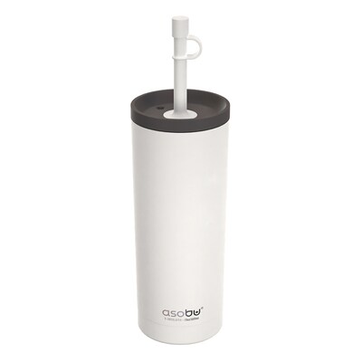 ASOBU Super Sippy Insulated Coffee Tumbler, 20 oz., White (NA-ICT200)