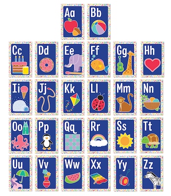 Carson-Dellosa Mini Posters: Alphabet Cards Poster Set