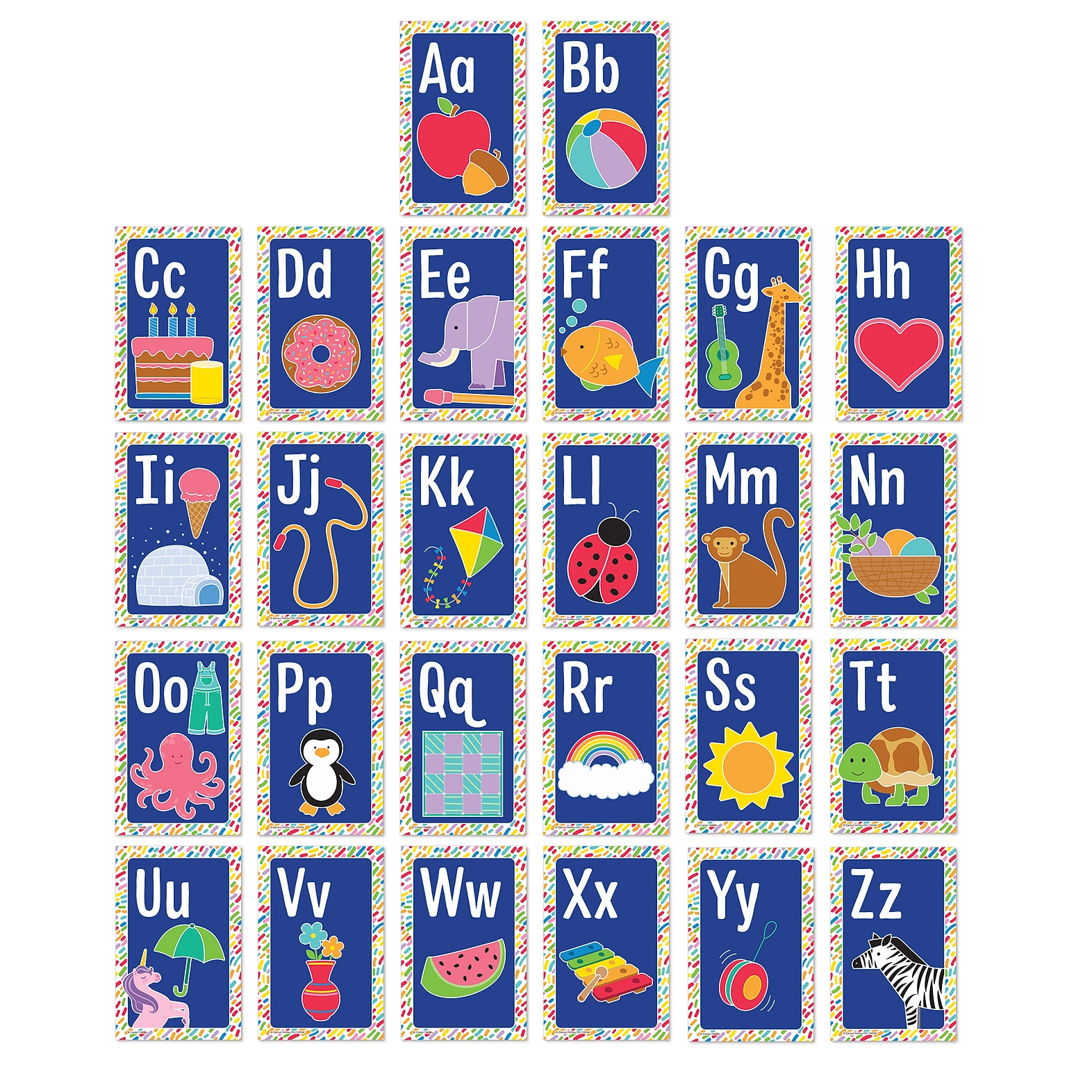 Carson-Dellosa Mini Posters: Alphabet Cards Poster Set
