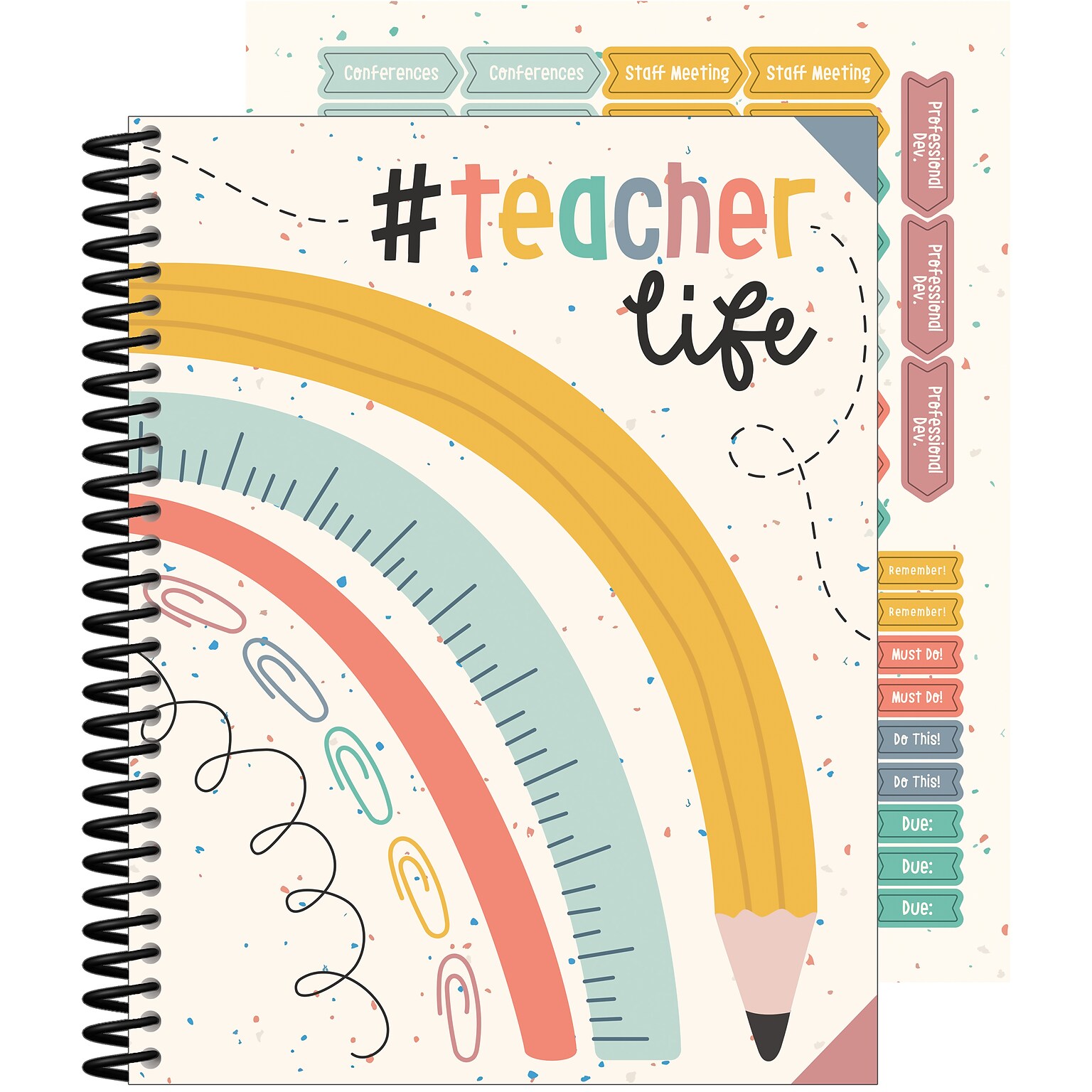 Carson-Dellosa We Belong Teacher Planner, 128 pages, 116 stickers (105047)