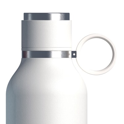 ASOBU Insulated Water Bottle with Removable Dog Bowl, 33 oz., White (NA-SDB1)