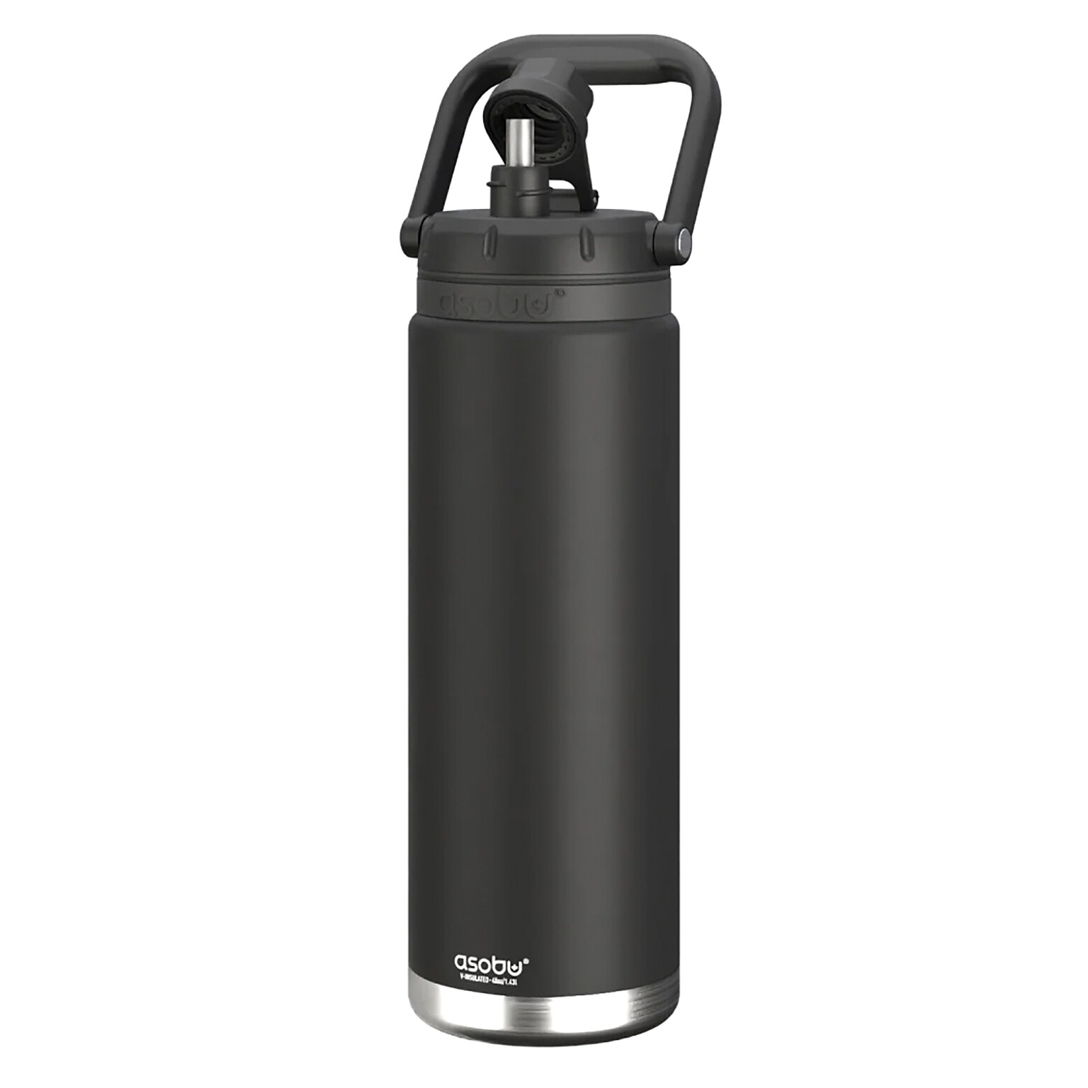 ASOBU Canyon Stainless Steel Vacuum Insulated Water Bottle, 50 oz., Black (ADNATMF7BK)